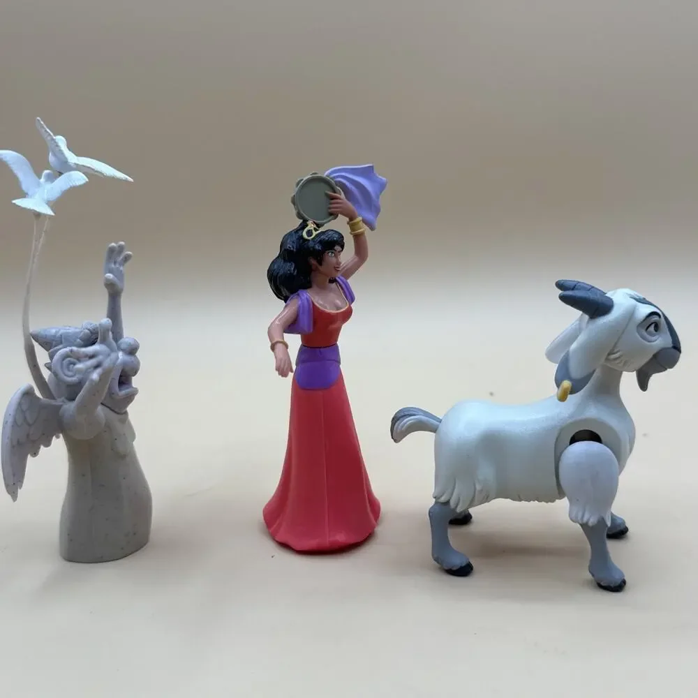 Disney Hunchback Of Notre Dame Wind-Ups (3) Laverne Djali Esmeralda MOC Mattel